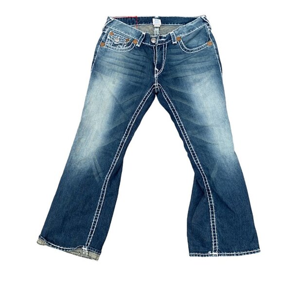 VINTAGE 2007 True Religion Jeans Size 34 BILLY SUPER T Blue - Picture 5 of 7